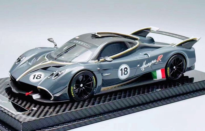 VIP SCALE MODELS  PAGANI HUAYRA R DARK GREY 1:18