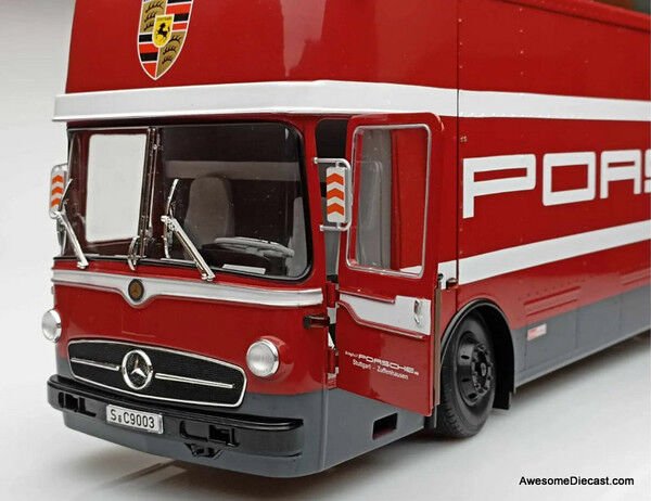 CMR Mercedes Benz O317 Transporter Truck 1 1:18