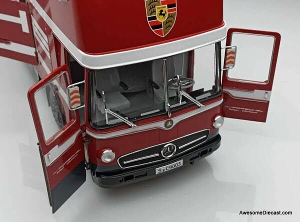 CMR Mercedes Benz O317 Transporter Truck 1 1:18