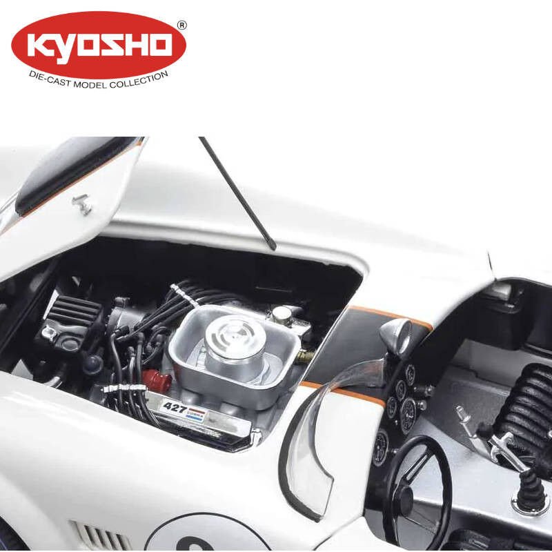 KYOSHO DIE CAST 1:18 SHELBY COBRA 427 S/C ESSEX WIRE BRIDGEHAMPTON 1965