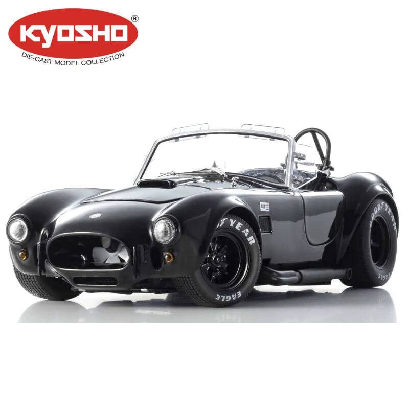 KYOSHO DIE CAST 1:18 SHELBY COBRA 427 S/C SPIDER 1962 BLACK