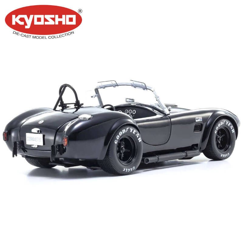 KYOSHO DIE CAST 1:18 SHELBY COBRA 427 S/C SPIDER 1962 BLACK