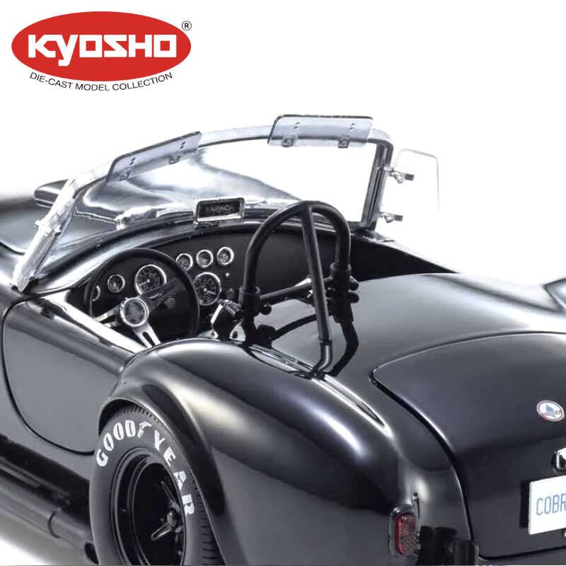 KYOSHO DIE CAST 1:18 SHELBY COBRA 427 S/C SPIDER 1962 BLACK
