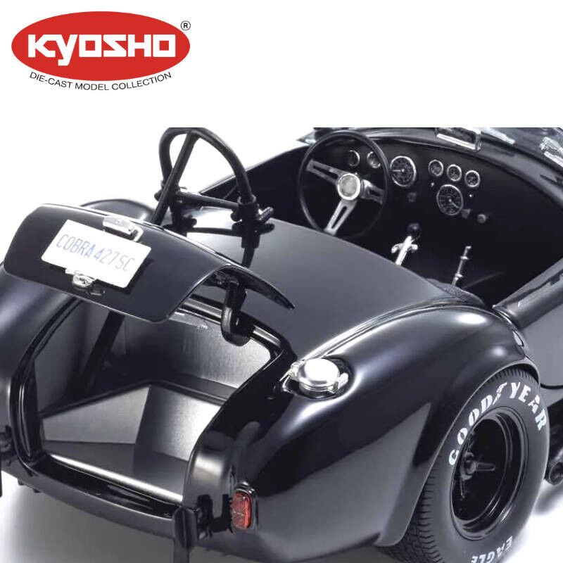 KYOSHO DIE CAST 1:18 SHELBY COBRA 427 S/C SPIDER 1962 BLACK