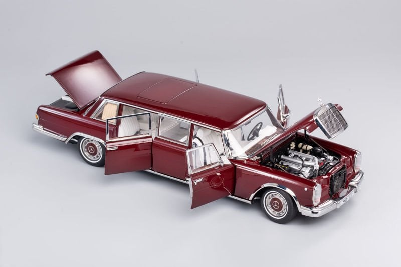 Keng Fai 1:18 1966 Mercedes Benz 600 Pullman W100 Jujube Red
