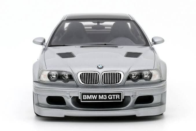 OTTO 1:18 2001 BMW E46 M3 GTR Street Titan Silver