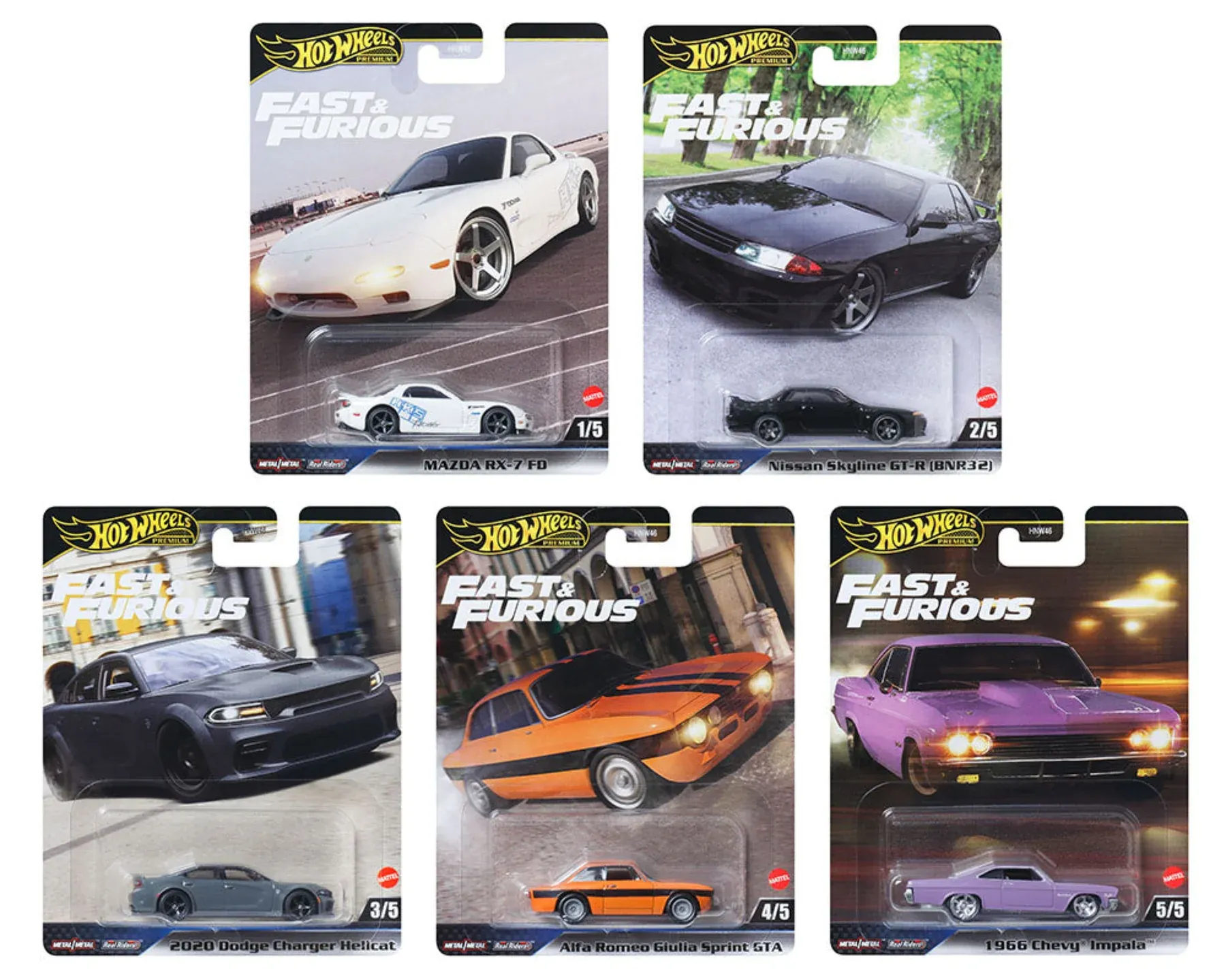 Hot Wheels Fast and Furious 2025 Set