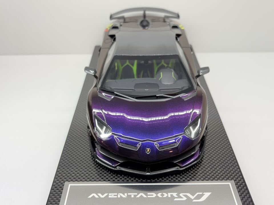 DINO MODEL LAMBORGHINI AVENTADOR SVJ BLU HAL 1:18