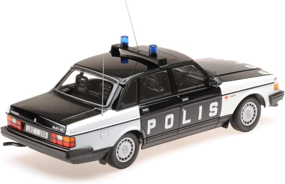 MINICHAMPS VOLVO 240GL SWEDEN POLIS 1986 1:18 (155171497)
