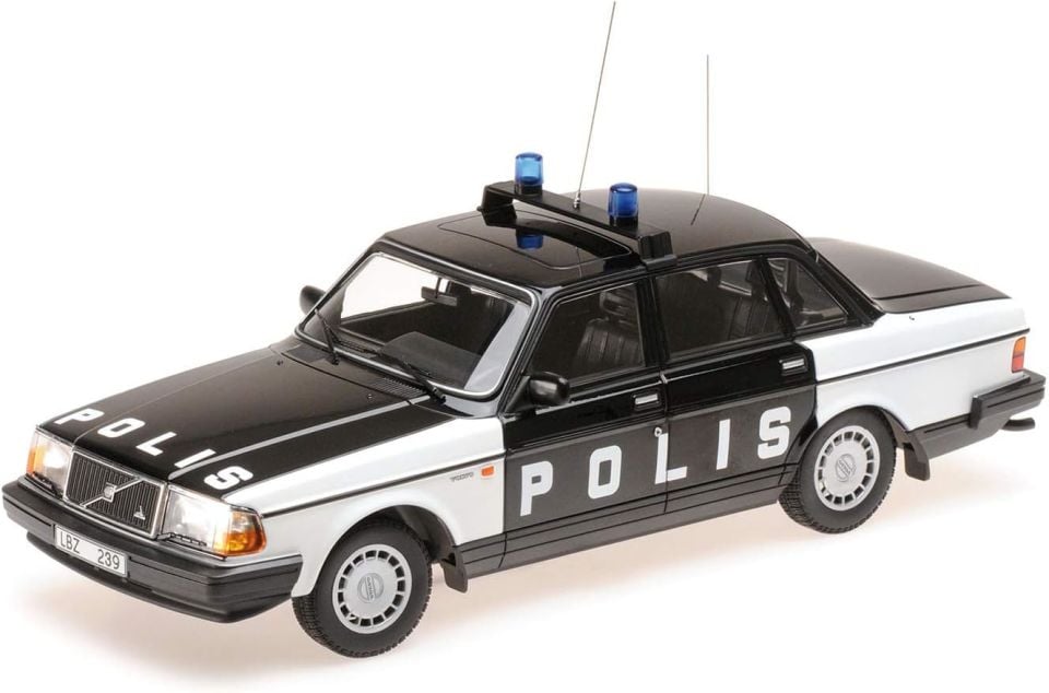 MINICHAMPS VOLVO 240GL SWEDEN POLIS 1986 1:18 (155171497)