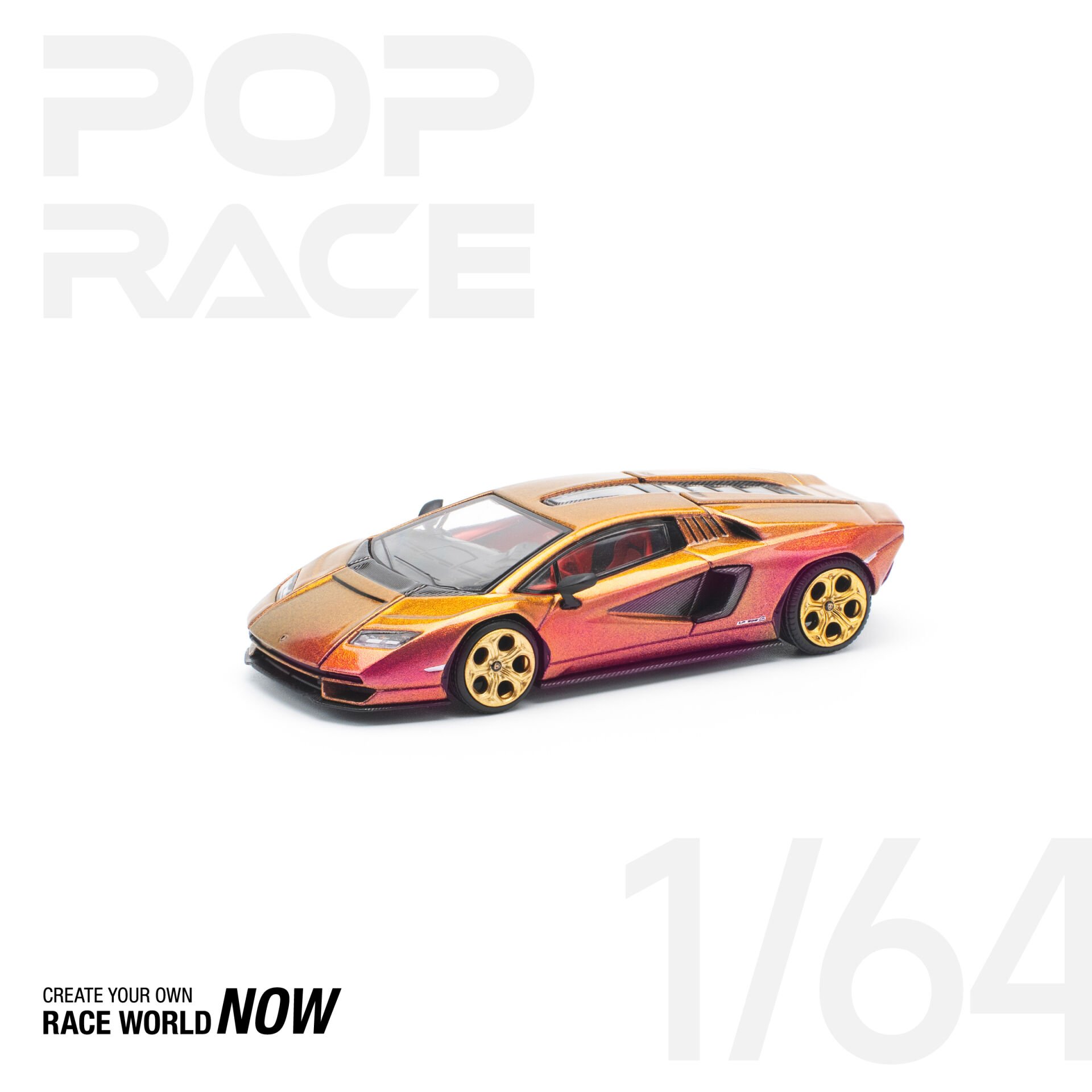 POPRACE LAMBORGHINI COUNTACH 1:64 (PR64-175)