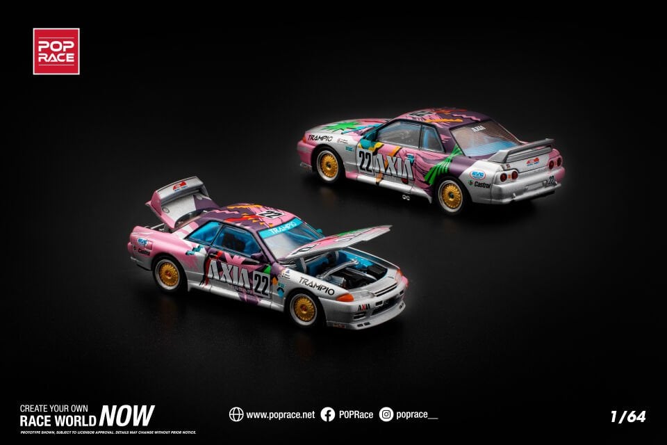 POPRACE NISSAN SKYLINE GT-R R32 1:64