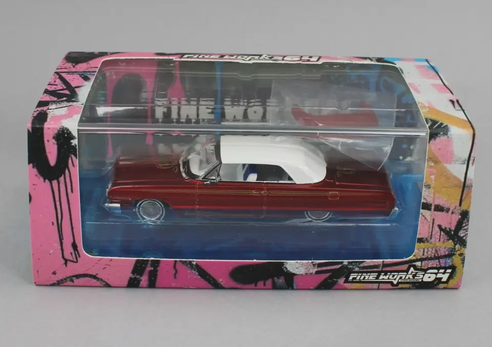FINE WORKS64 CHEVROLET IMPALA LOWRIDER RED 1:64