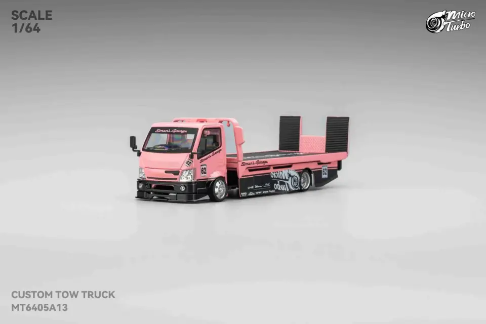 MİCROTURBO SIMON'S GARAGE CUSTOM TOW TRUCK PINK 1:64