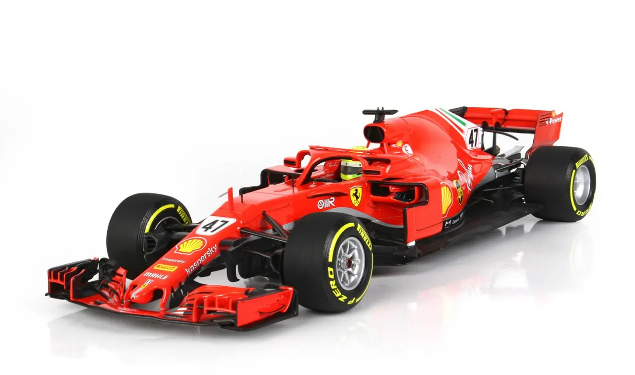 BBR ferrari sf71h scuderia ferrari testing fiorano 1-2021 mick schumacher, red 1:18