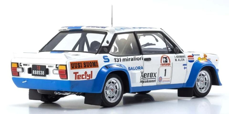 KYOSHO FIAT 131 ABARTH 1000 LAKES RALLY #1 1980 1:18 (08376H)