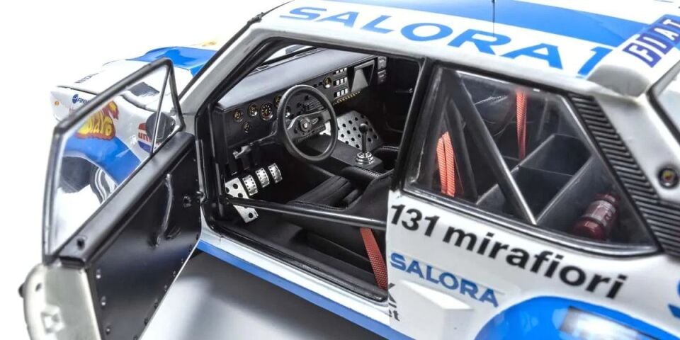 KYOSHO FIAT 131 ABARTH 1000 LAKES RALLY #1 1980 1:18 (08376H)