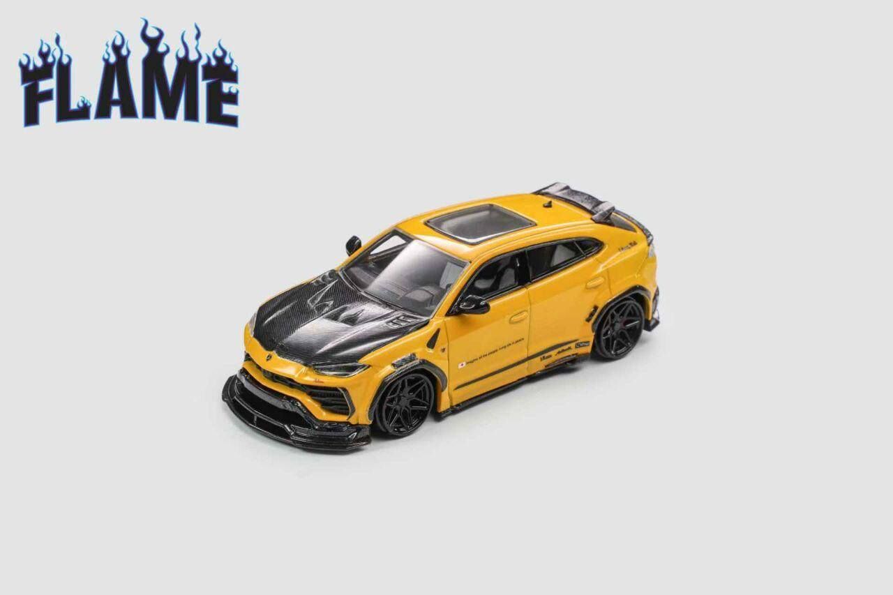 FLAME LAMBORGHINI URUS LB WORKS YELLOW 1:64