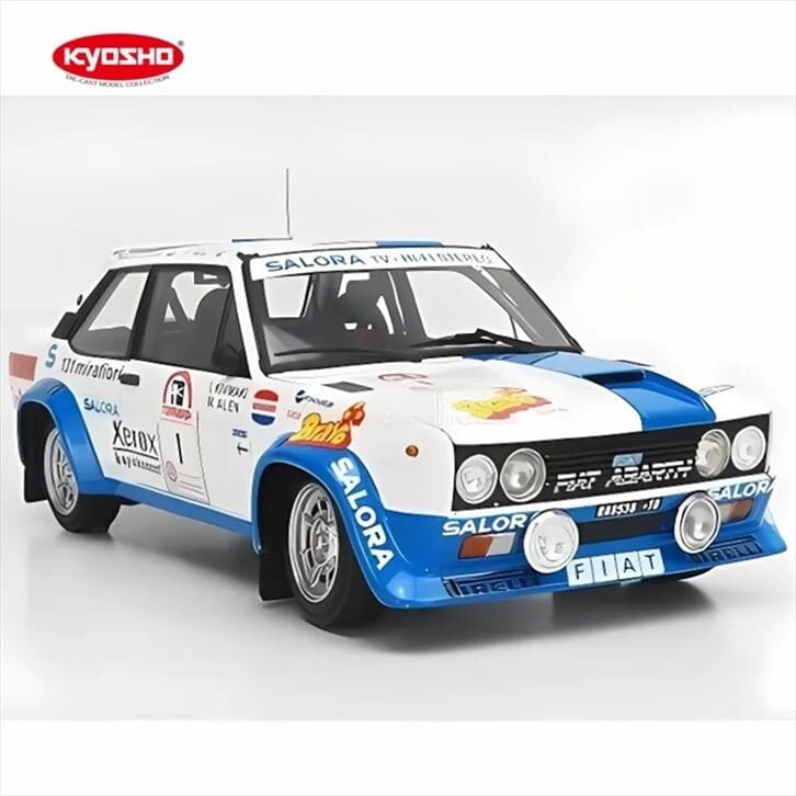 KYOSHO 1/18 fiat 131 abarth #1 1980 winner rally 1000 lakes
