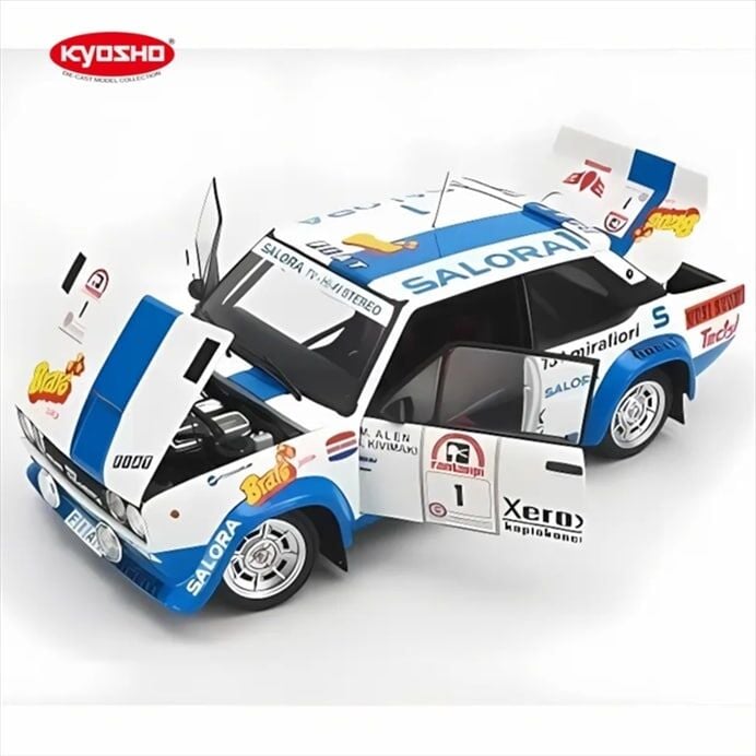KYOSHO 1/18 fiat 131 abarth #1 1980 winner rally 1000 lakes
