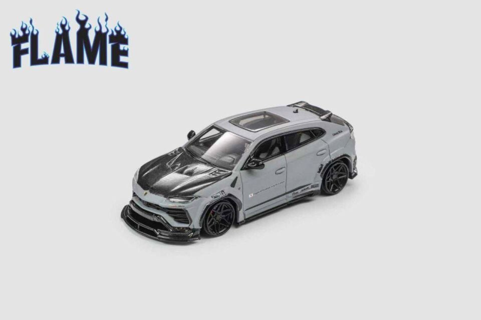 FLAME LAMBORGHINI URUS LB WORKS MAT GREY 1:64