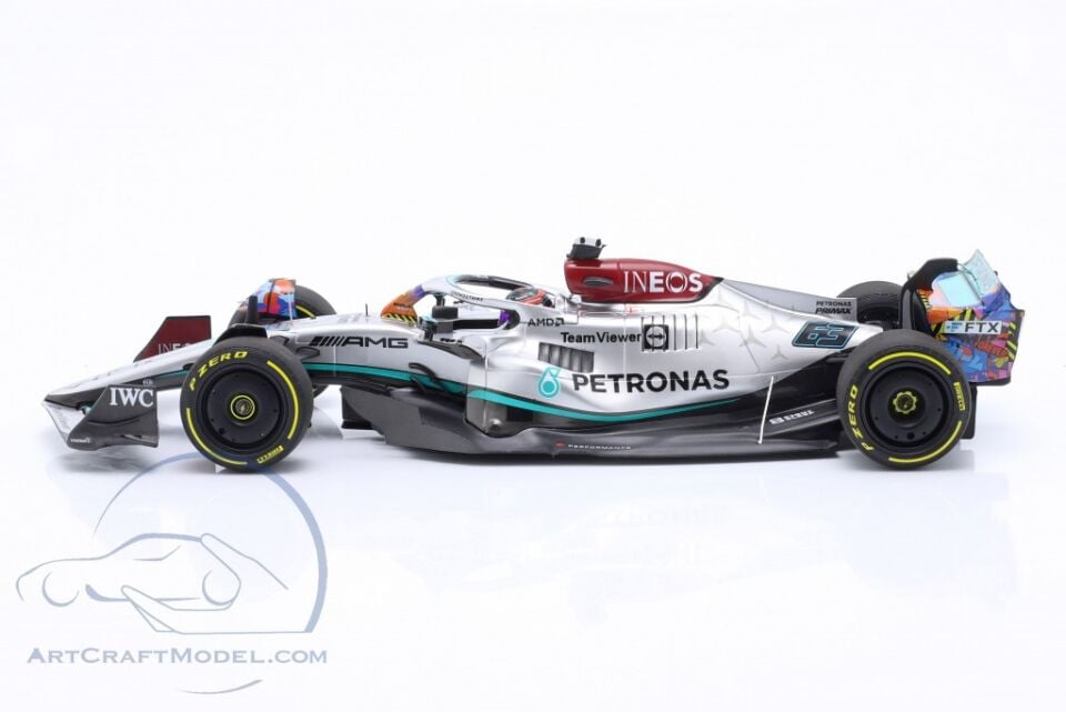 Minichamps 1:18 Mercedes-AMG F1 W13 #63 5. Miami GP F1 2022 (LIMITED 222)