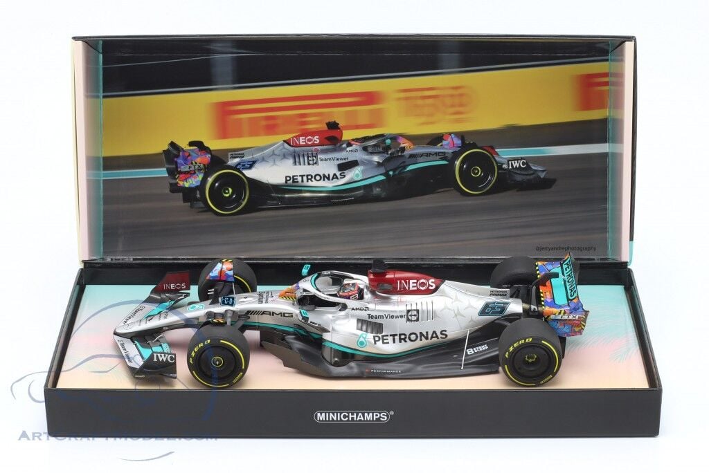 Minichamps 1:18 Mercedes-AMG F1 W13 #63 5. Miami GP F1 2022 (LIMITED 222)