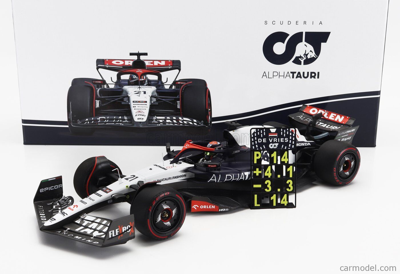 Minichamps 1:18 Nyck de Vries Alpha Tauri AT04 #21 British GP Formula 1  2023