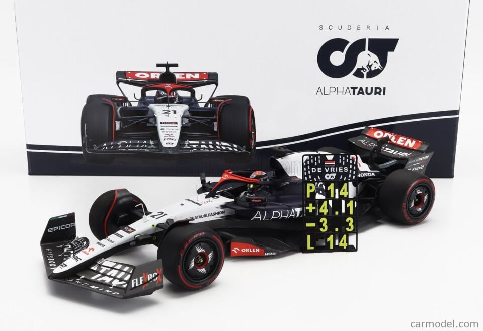 Minichamps 1:18 Nyck de Vries Alpha Tauri AT04 #21 British GP Formula 1  2023