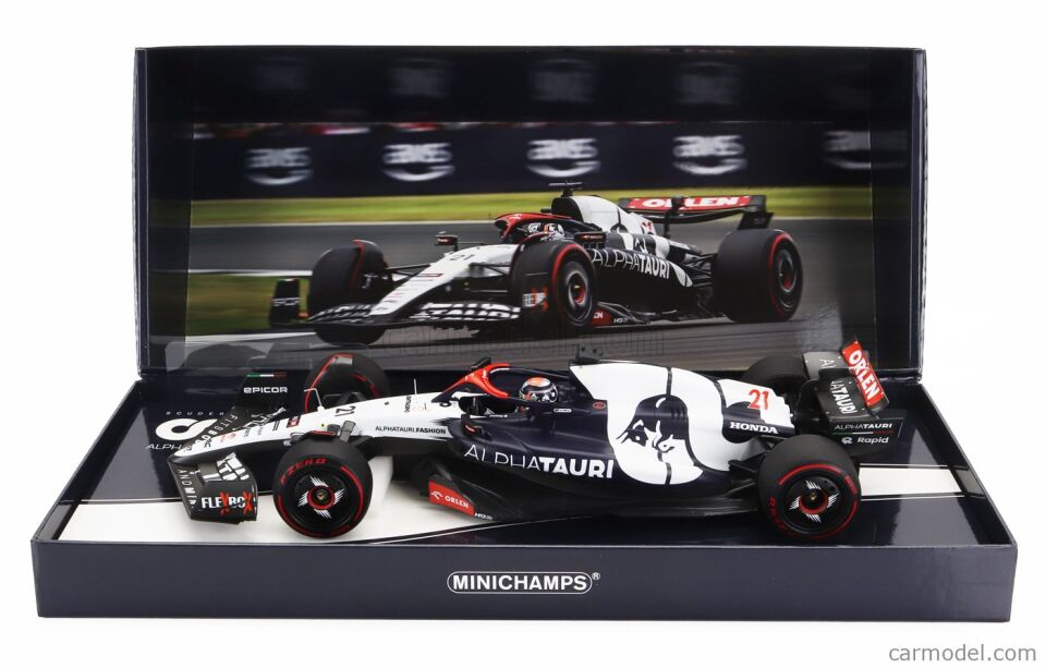 Minichamps 1:18 Nyck de Vries Alpha Tauri AT04 #21 British GP Formula 1  2023