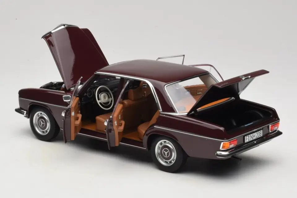 NOREV MERCEDES-BENZ 200 W115 1968 DARK REDRISH 1:18