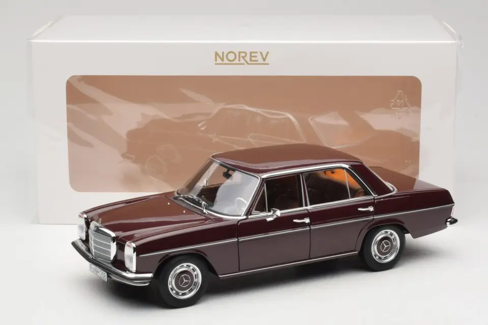 NOREV MERCEDES-BENZ 200 W115 1968 DARK REDRISH 1:18