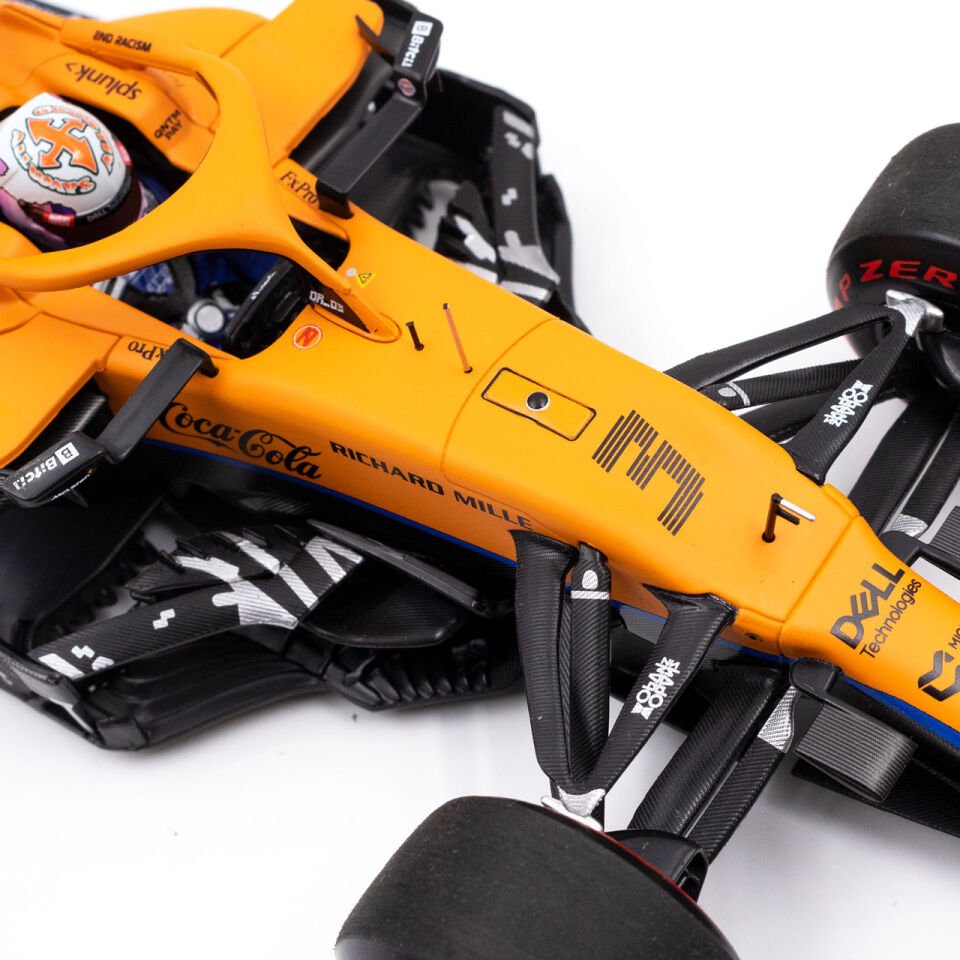 Minichamps 1:18 Daniel Ricciardo McLaren MCL35M Gulf #3 Monaco GP formula 1 2021