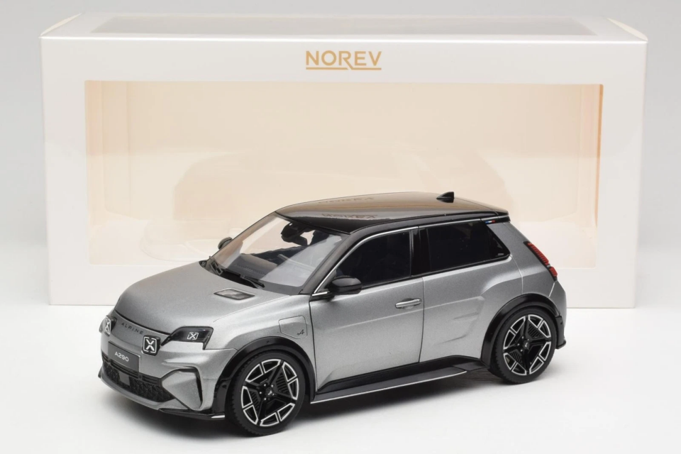 NOREV RENAULT ALPINE A290 MAT TORNADE GREY 1:18 (185451)