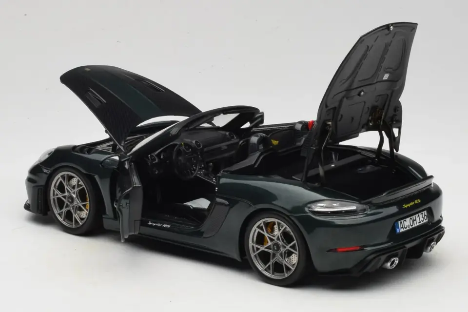 NOREV PORSCHE 718 SPYDER RS WEISSACH PACK FORREST GREEN 1:18