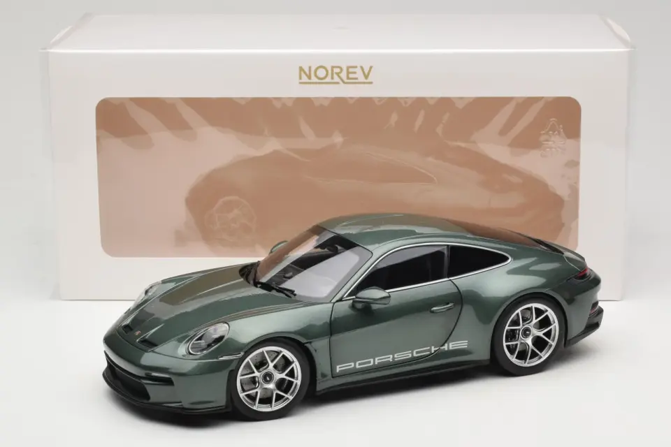 NOREV PORSCHE 911 S/T MALACHITE GREEN METALLIC 1:18