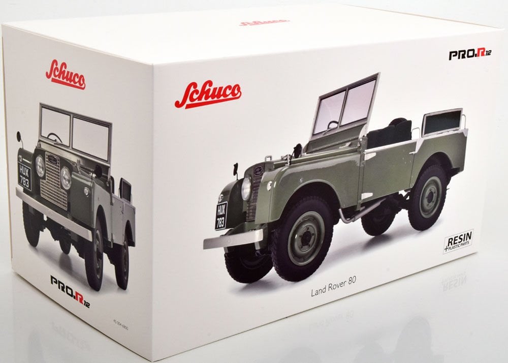 1:12 Land Rover 80 RHD - green - open version