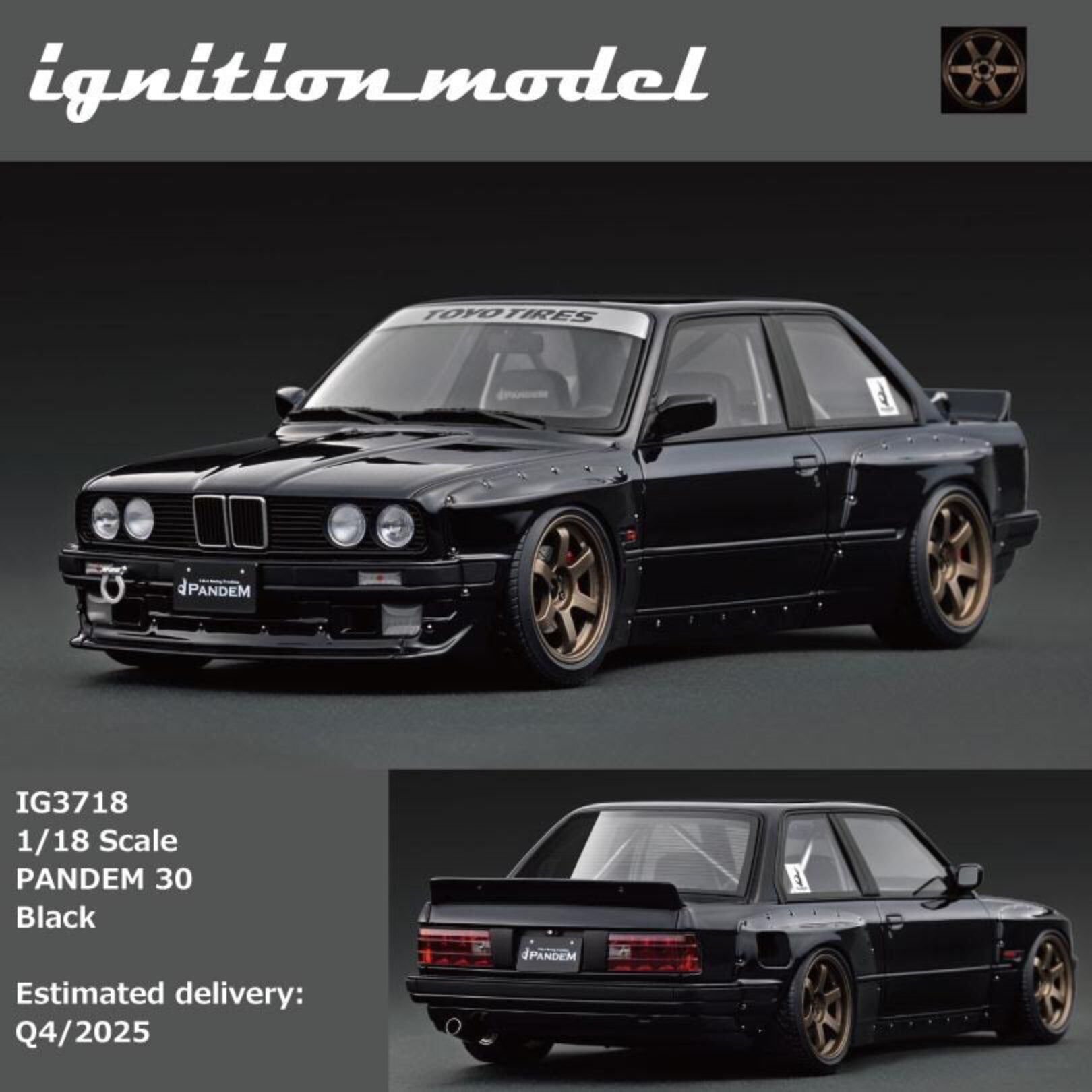 Ignition Model 1:18 PANDEM 30 Black IG3718