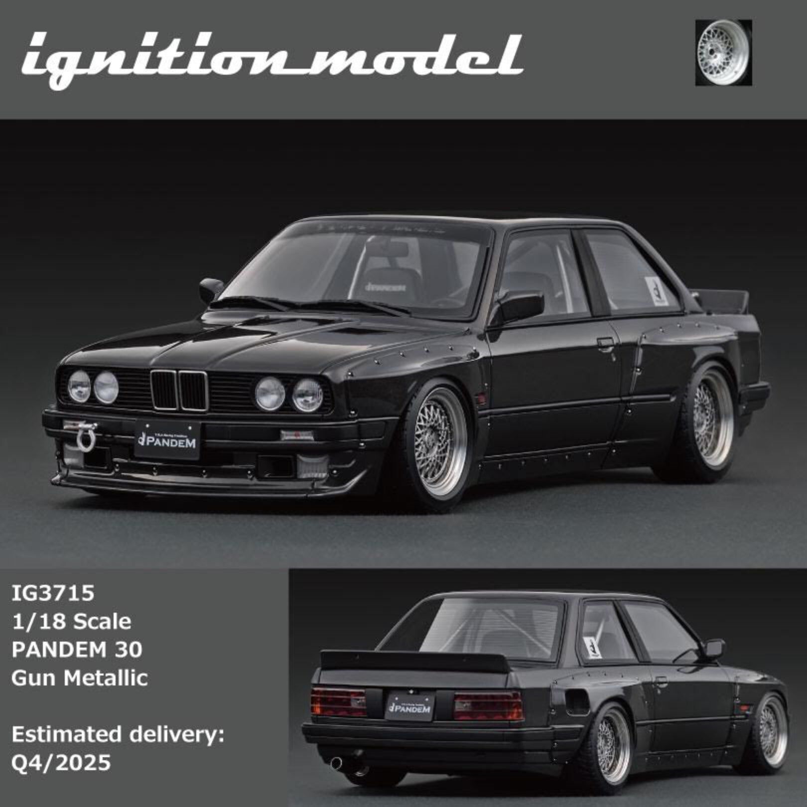 Ignition Model 1:18 PANDEM 30 Gun Metallic IG3715