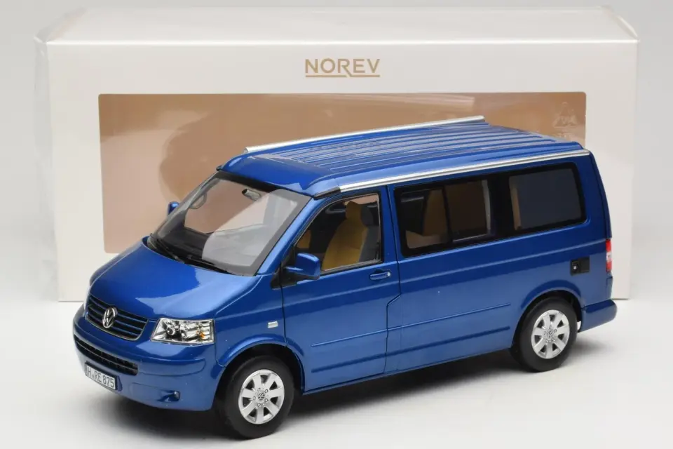 NOREV VOLKSWAGEN CALIFORNIA RAVENNA BLUE METALLIC 1:18