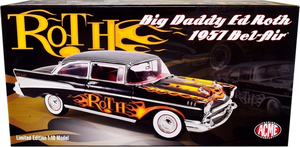 ACME CHEVROLET BEL AIR 1957 BIG DADDY ED ROTH'S CUSTOM PAINT SHOP 1:18
