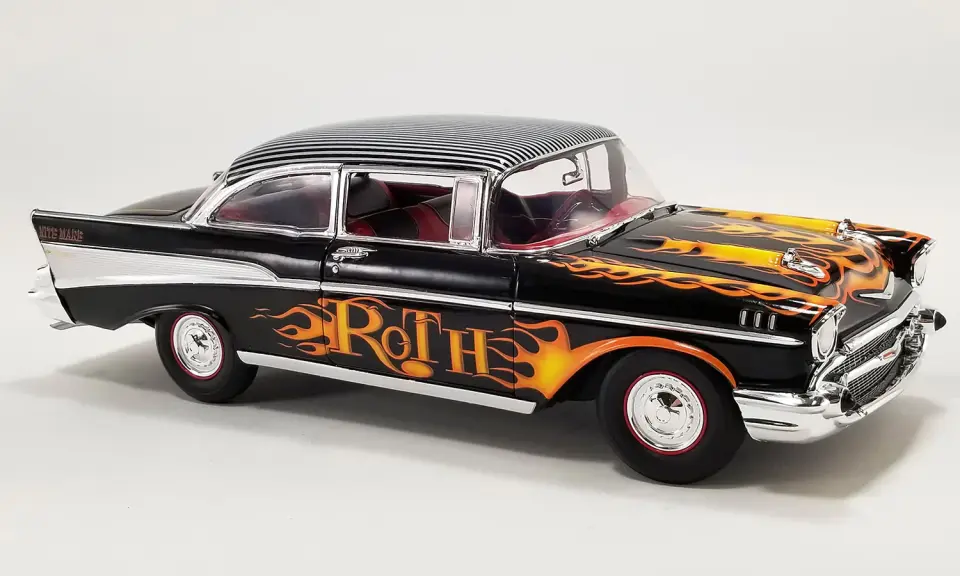 ACME CHEVROLET BEL AIR 1957 BIG DADDY ED ROTH'S CUSTOM PAINT SHOP 1:18