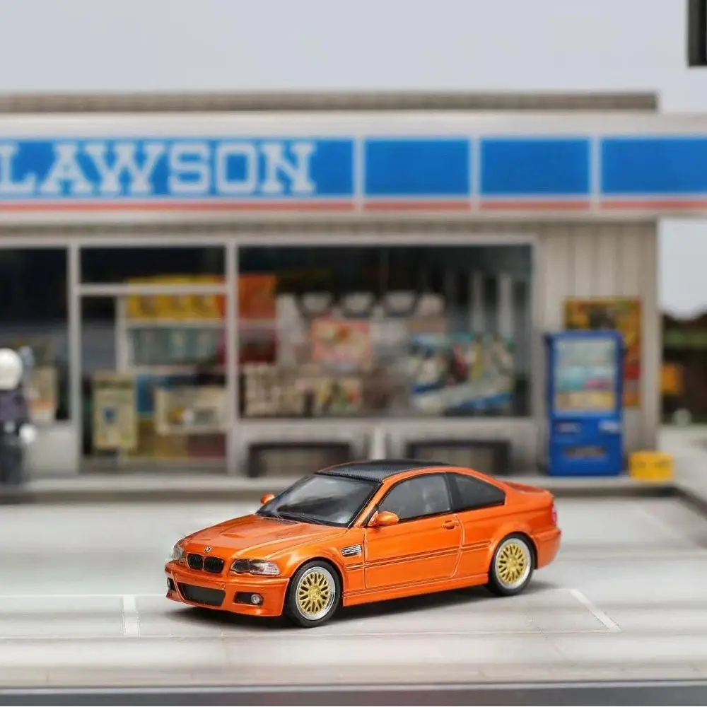 STANCE HUNTERS BMW E46 M3 ORANGE 1:64