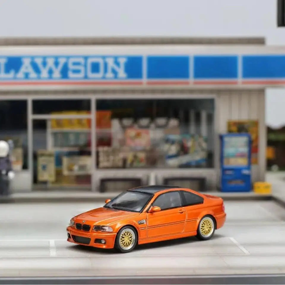 STANCE HUNTERS BMW E46 M3 ORANGE 1:64