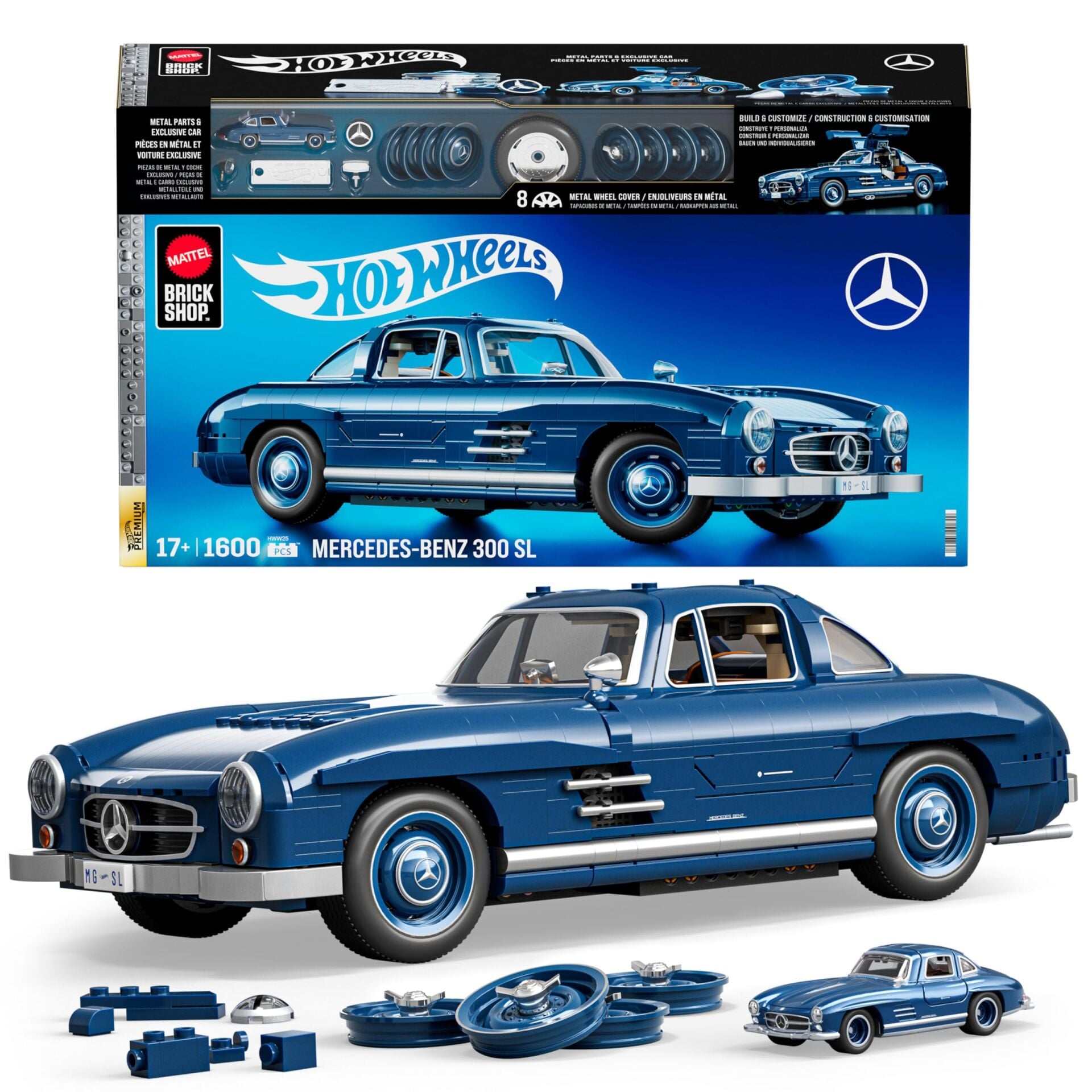 MATTEL BRICK SHOP HOT WHEELS MERCEDES-BENZ 300 SL