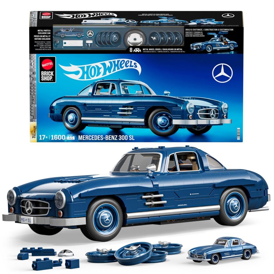 MATTEL BRICK SHOP HOT WHEELS MERCEDES-BENZ 300 SL