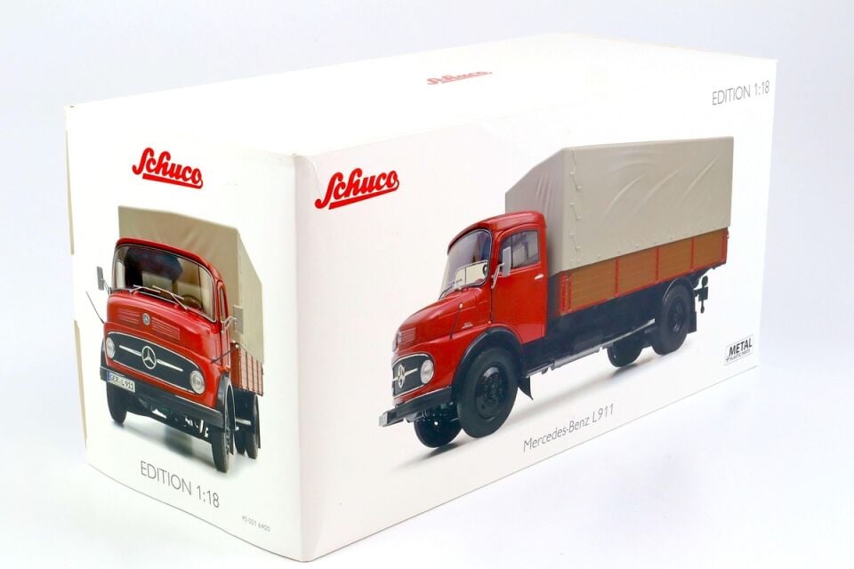 SCHUCO 1/18 mercedes benz l911, ruby red