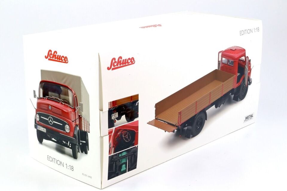 SCHUCO 1/18 mercedes benz l911, ruby red