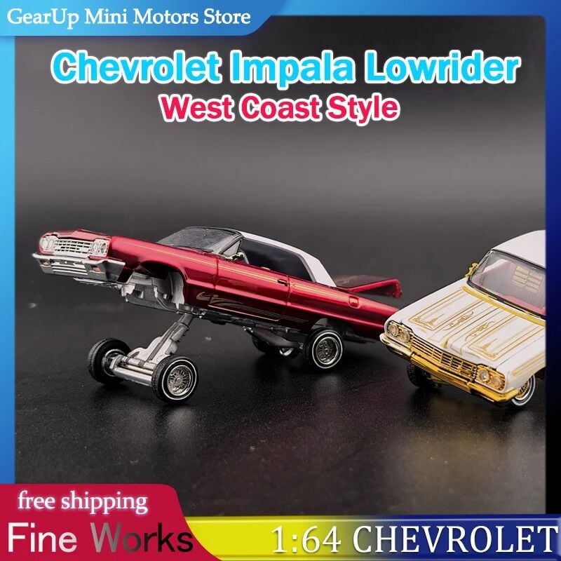 Fine Works64 CHEVROLET Impala West Coast Bouncing Cars 1:64