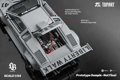 TOPART 1:64 LBWK Lamborghini Countach TAO640007